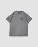 AFTER HOURS // Cross Oversized Tee Acid Wash Grey