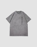AFTER HOURS // Wordmark Oversized Tee Acid Wash Grey