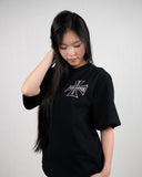 AFTER HOURS // Cross Relaxed Fit Tee Jet Black