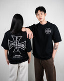 AFTER HOURS // Cross Relaxed Fit Tee Jet Black