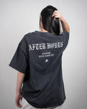 AFTER HOURS // Wordmark Oversized Tee Acid Wash Black