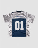 LOCKED IN // ZERO ONE JERSEY Silver Blue