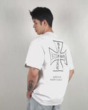 AFTER HOURS // Cross Relaxed Fit Tee Bone White