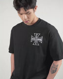 AFTER HOURS // Cross Relaxed Fit Tee Jet Black